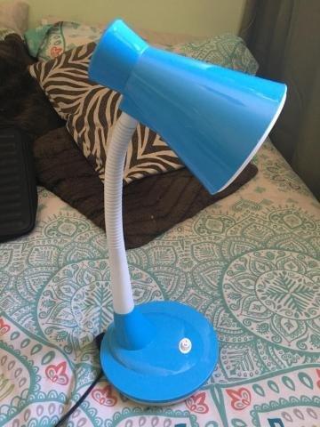Lámpara de escritorio, azul, pequeña