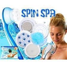 Spin spa masajeador exfol ducha resistente al agua