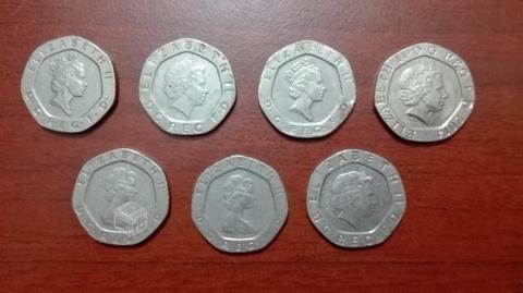 Moneda de Reino Unido de 20 pence