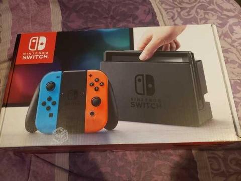 Nintendo switch desbloqueada accesorios caja