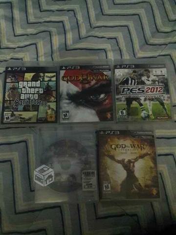 GTA San Andreas, god of war III, PES 2012 y otros