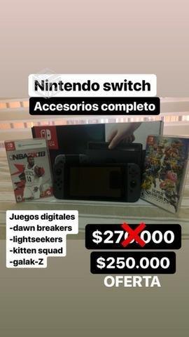 Nintendo switch en caja full