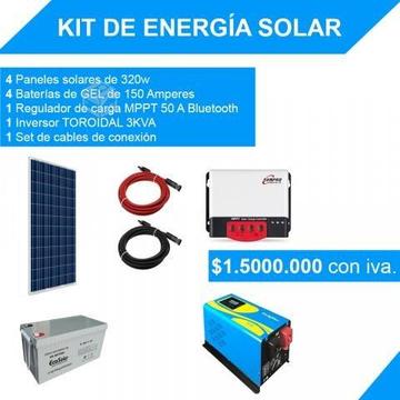 Kit de energía solar 3.000 wh/día