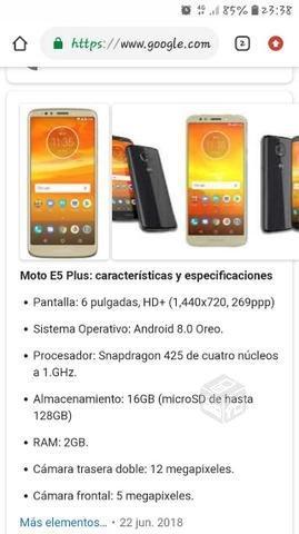 Se vende Celular Moto E5 Plus en 60 conversable