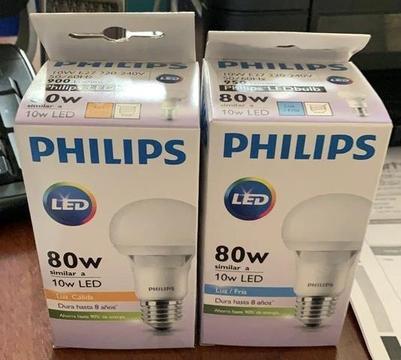 AMPOLLETA LED PHILIPS 10w alumbra 80w