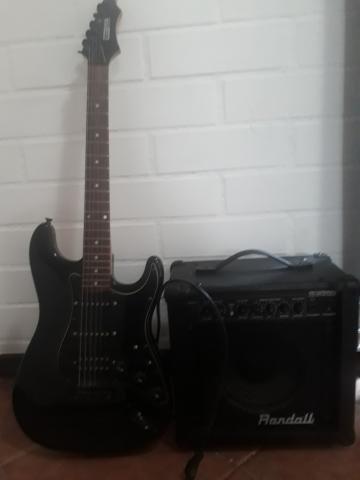 Guitarra electrica marshall ampli randall talca