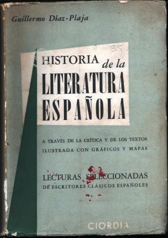 Historia de la literatura española Guillermo Diaz