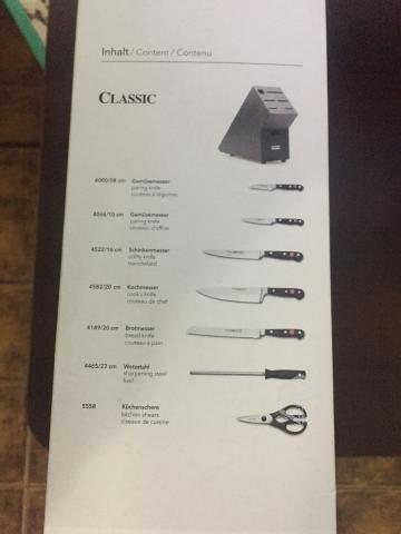 Set cuchillos WUSTHOF profesionales