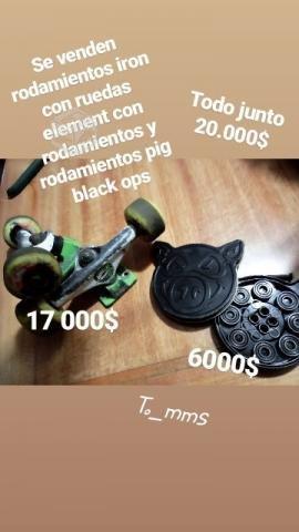 Trucks y rodamientos de skate