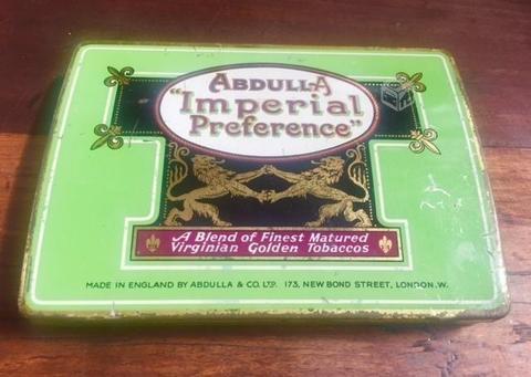 Cigarrera Abdulla Imperial, Inglesa Años '20 - '30