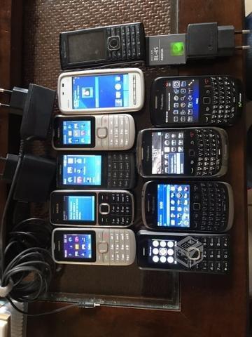 Lote celulares y blackberry todos por 35