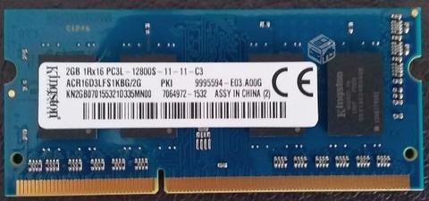 Memoria RAM Notebook 2GB DDR3