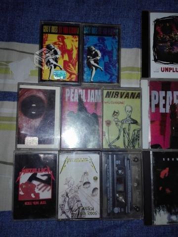 Cassettes, cds rock , grunge , originales