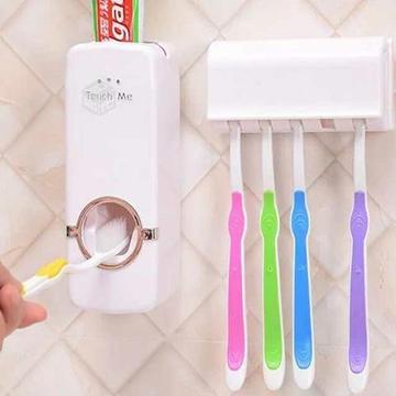 Dispensador pasta dental + portacepillos