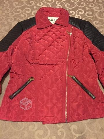 Chaqueta mujer con aplicación cuerina talla L