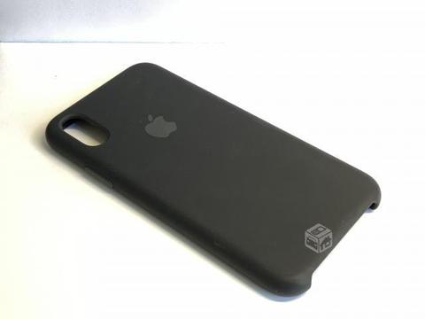 Funda de silicona Apple para iPhone XS Negra