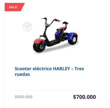Scooter eléctrico Harley 3 ruedas