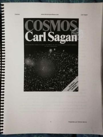 Libro Cosmos Carl Sagan