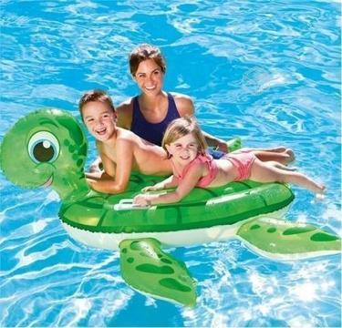 Flotador Tortuga Gigante Montable inflable 140x140