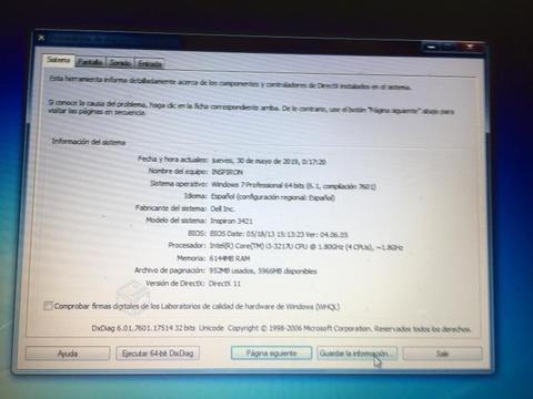 Notebook dell Inspiron 3421