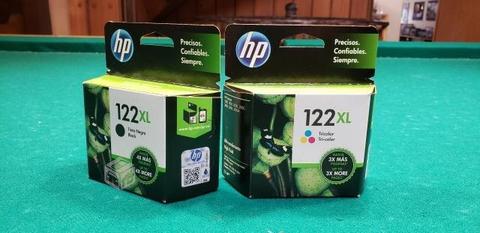 Tinta HP 122 XL Nuevas y selladas