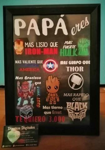 Marvel Cuadro Día del Padre