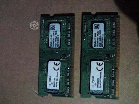 Memorias 4GB DDR3 para notebook