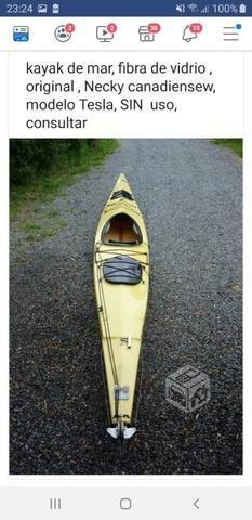 Kayak original made in Canadá con timón