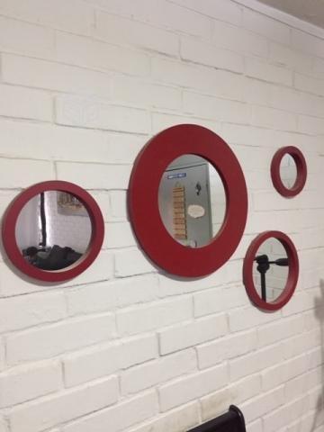 Set de Espejos rojos