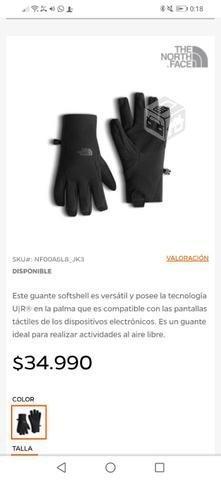 Guantes the north face touch talla s