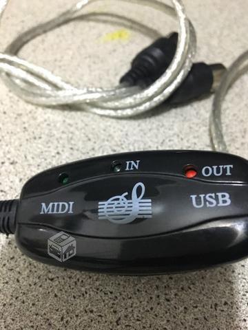 Cable interfaz midi/usb