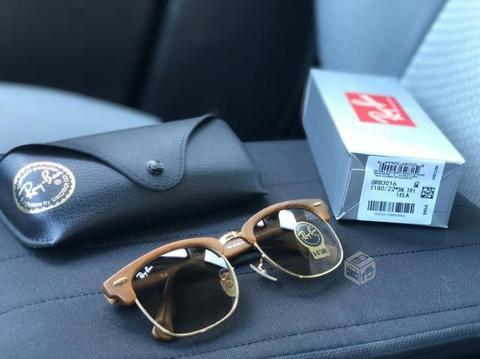 Ray-Ban originales Clubmaster Wood color madera