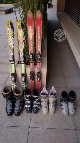 Skiis y botas