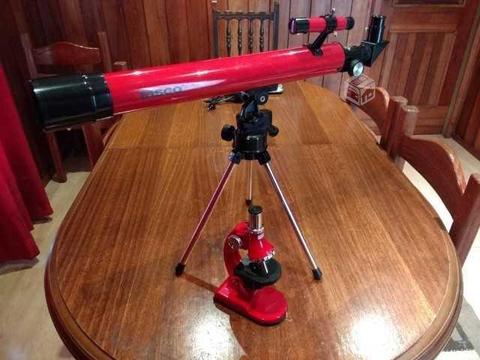 Kit telescopio + microscopio para principiantes