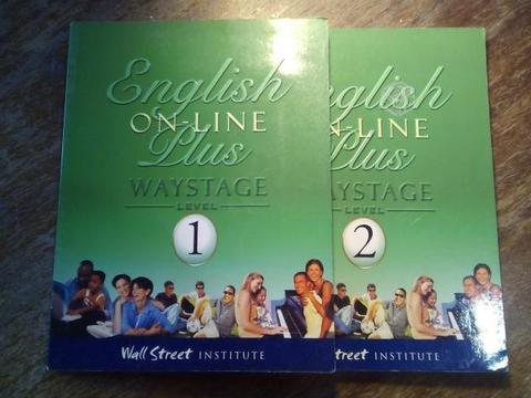2 libros English Waysta niveles 1 y 2 Wall Street