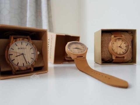 Relojes de madera