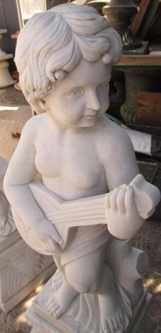 Bella escultura * marmol - Niño de la guitarra