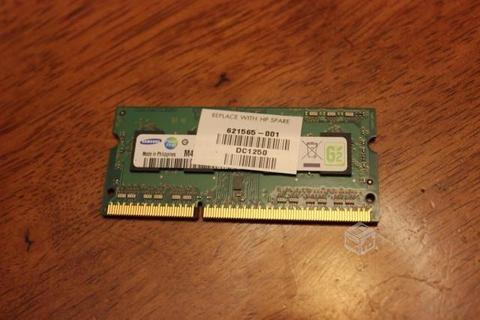 Memoria Ram sodimm DDR3 2GB para notebook