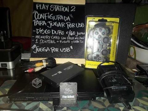 Play station 2 +free mcboot y disco duro
