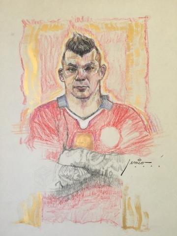 GARY MEDEL ilustración única