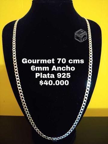 Cadena de plata Gourmet 70 cms