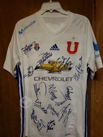 Camiseta U de Chile autografiada