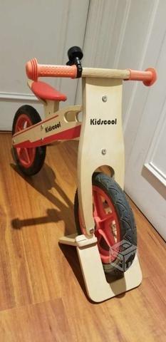 Kidscool infantil bicicleta madera roja