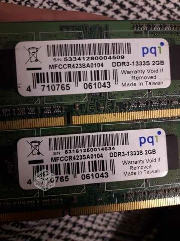 Memorias RAM DDR3 2GB