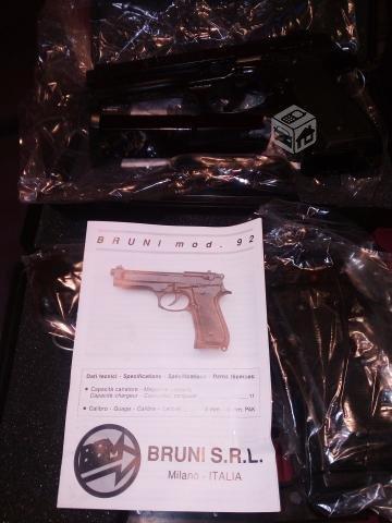 Pistola fogueo 9mm Bruni .92 nuevas