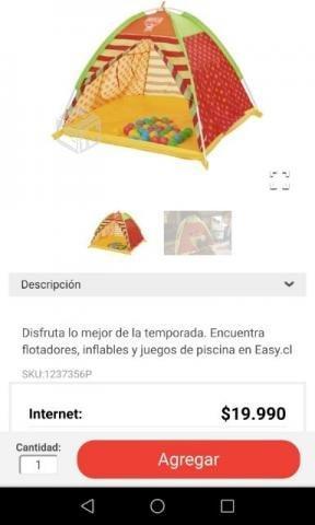 Carpa infantil nueva