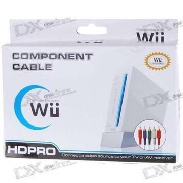 Cable Componente Wii y Wii U Nuevo Sellado