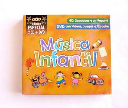 Música infantil (2 CD + 1 DVD)
