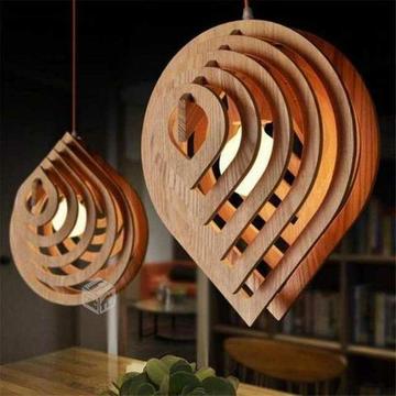 Lámparas madera modernas