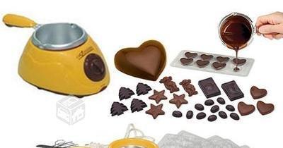 Chocolate Fondue Chocolatiere, Derrite + Moldes